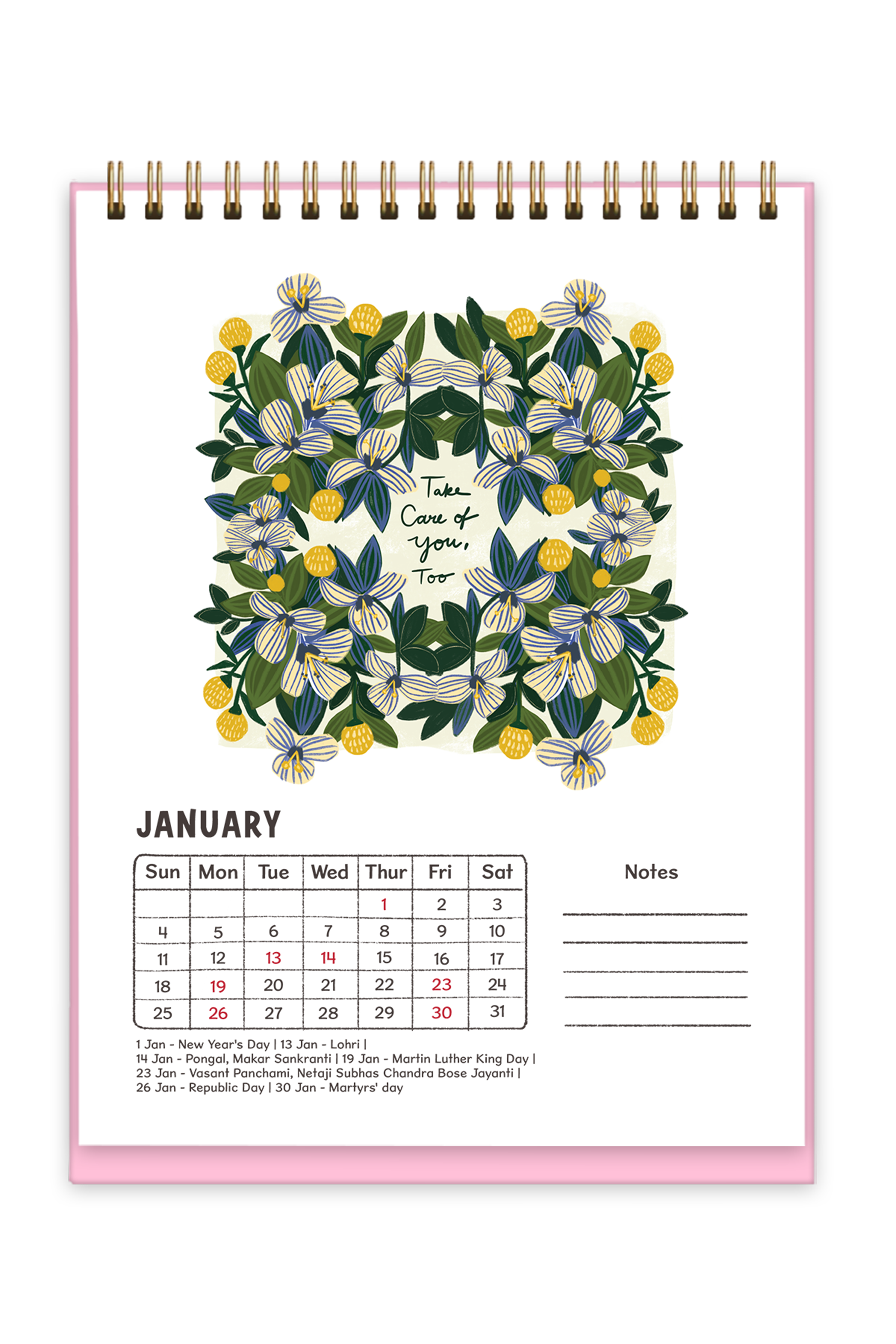 2026 A Year to Bloom Desk Calendar