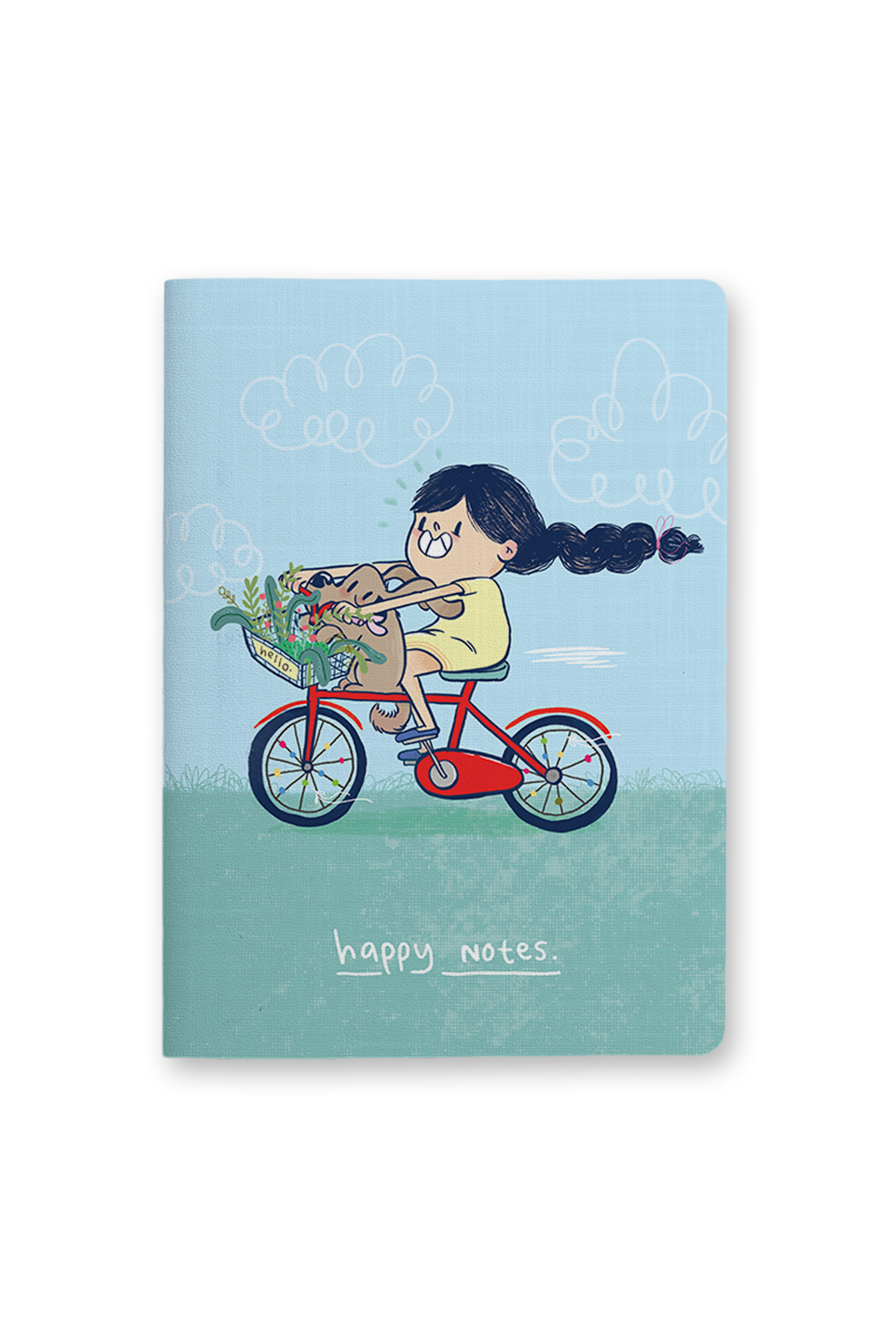 Happy Notes Saddle Stitch Notebook - Combo of 2