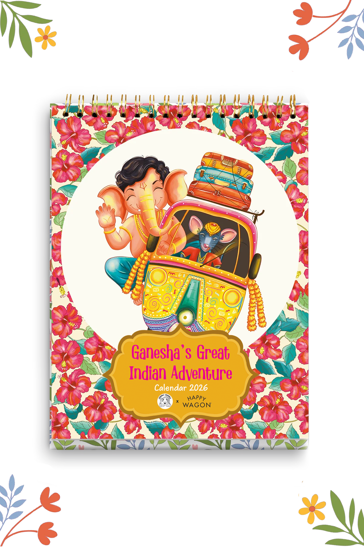 2026 Ganesha's Great Indian Adventure Desk Calendar