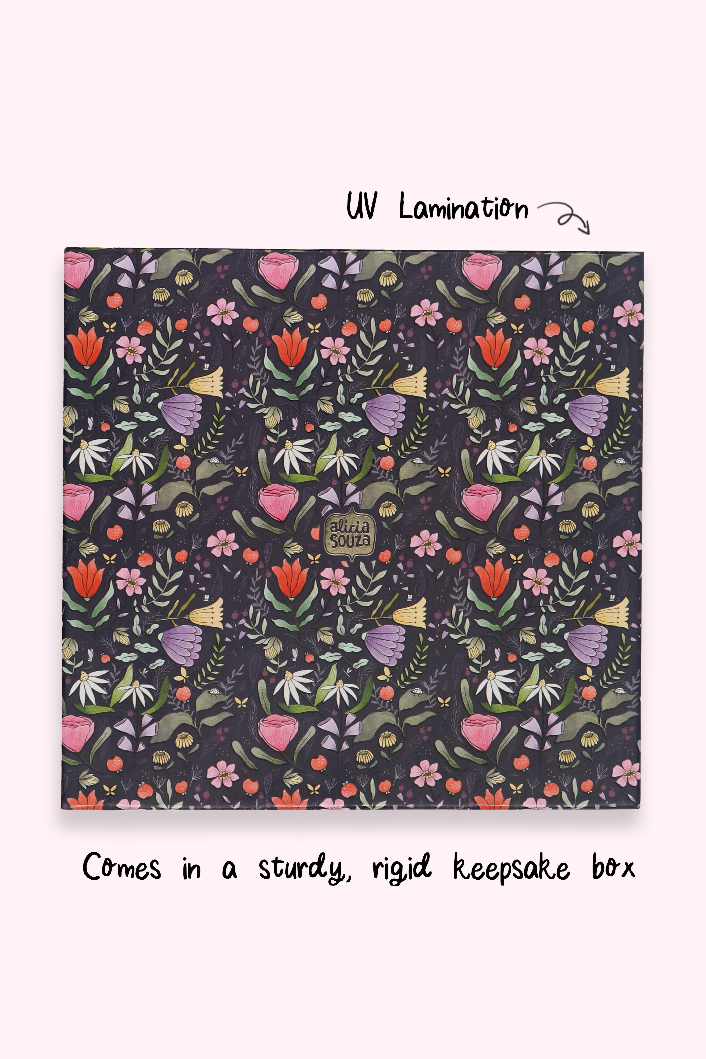 Purple Floral Photo Album