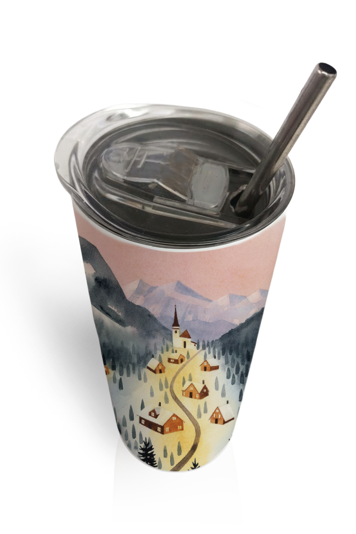 Winter Village Tumbler Bottle