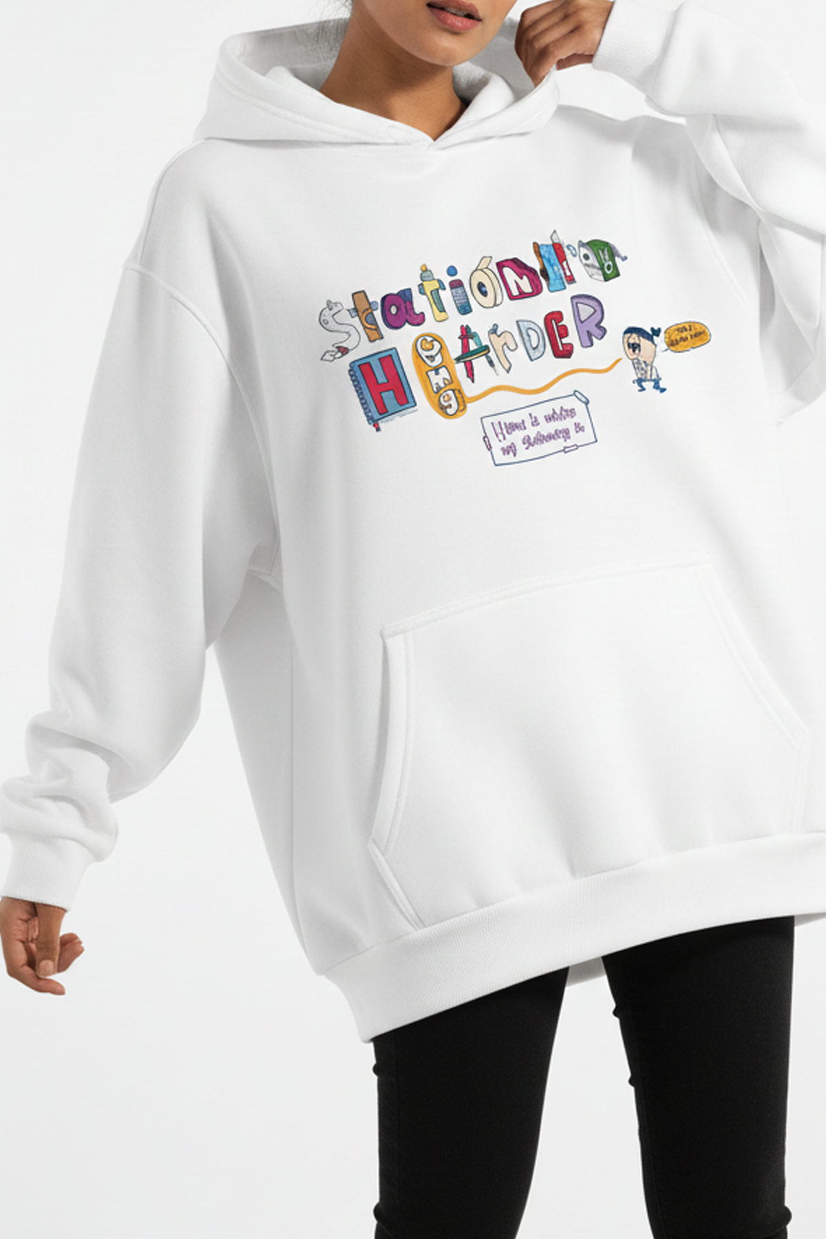 Stationery Hoarder Unisex Oversized Hoodie