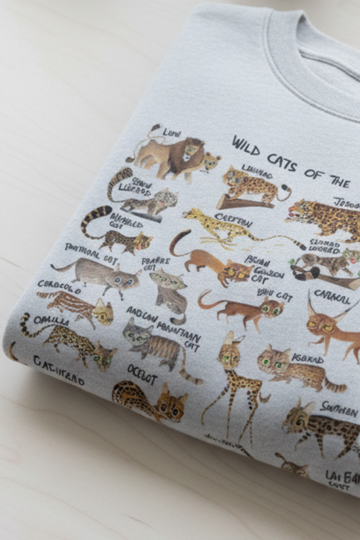 Wild Cats of the World Unisex Sweatshirt