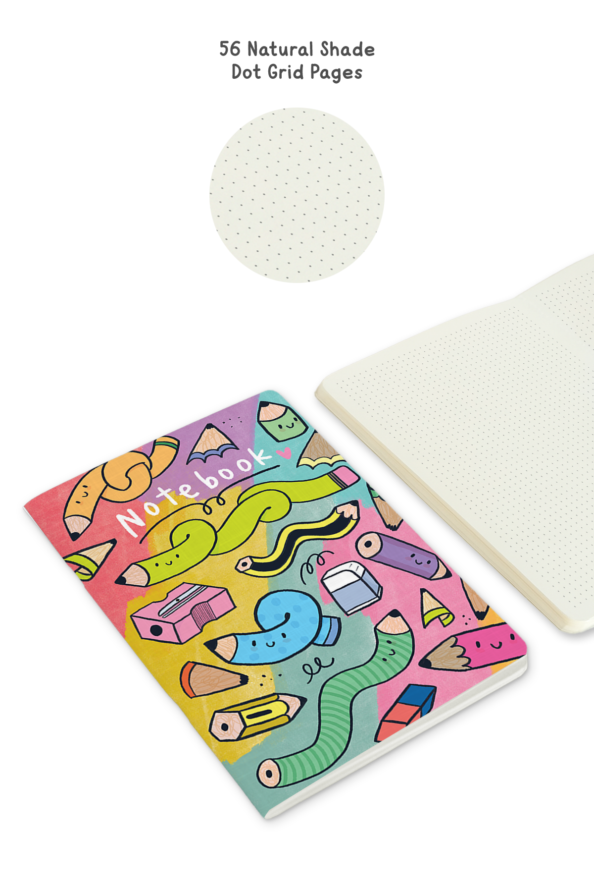 Squiggly Pencils Saddle Stitch Notebook - Combo of 2