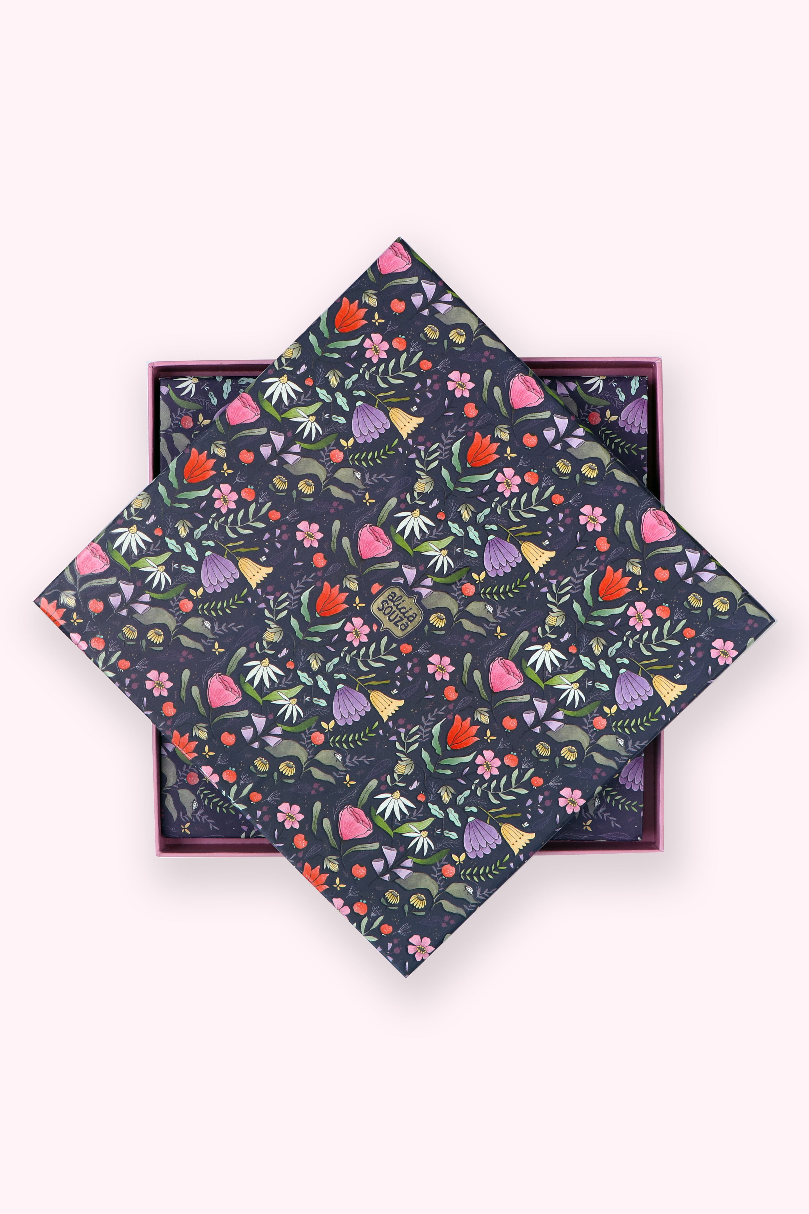 Purple Floral Photo Album