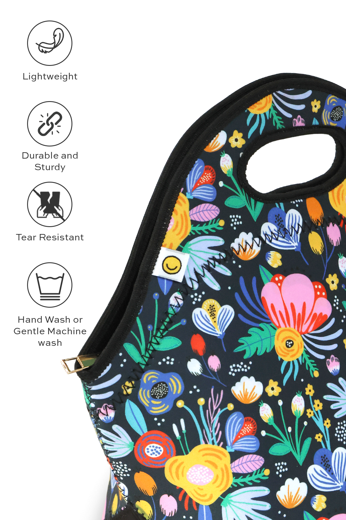 Midnight Bloom Lunch Bag
