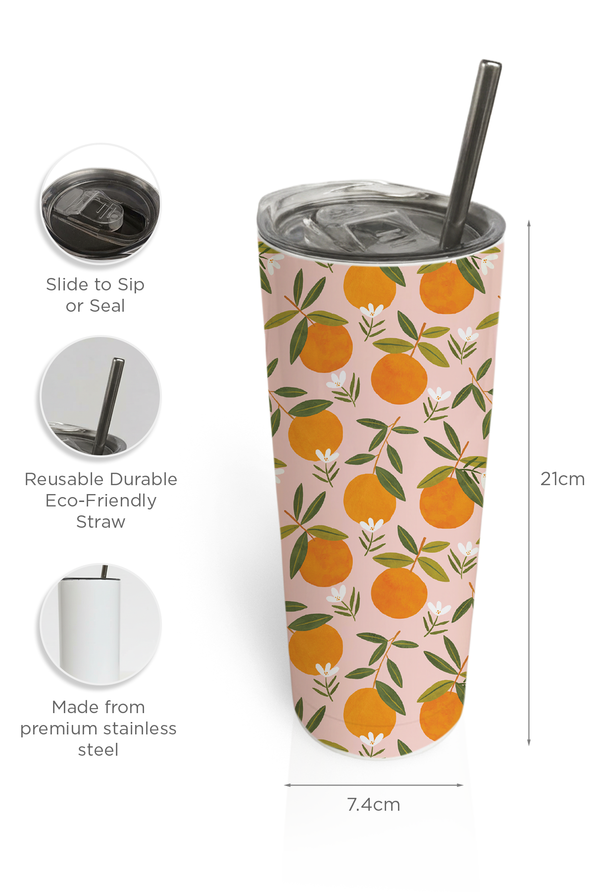 Orange Bliss Tumbler Bottle