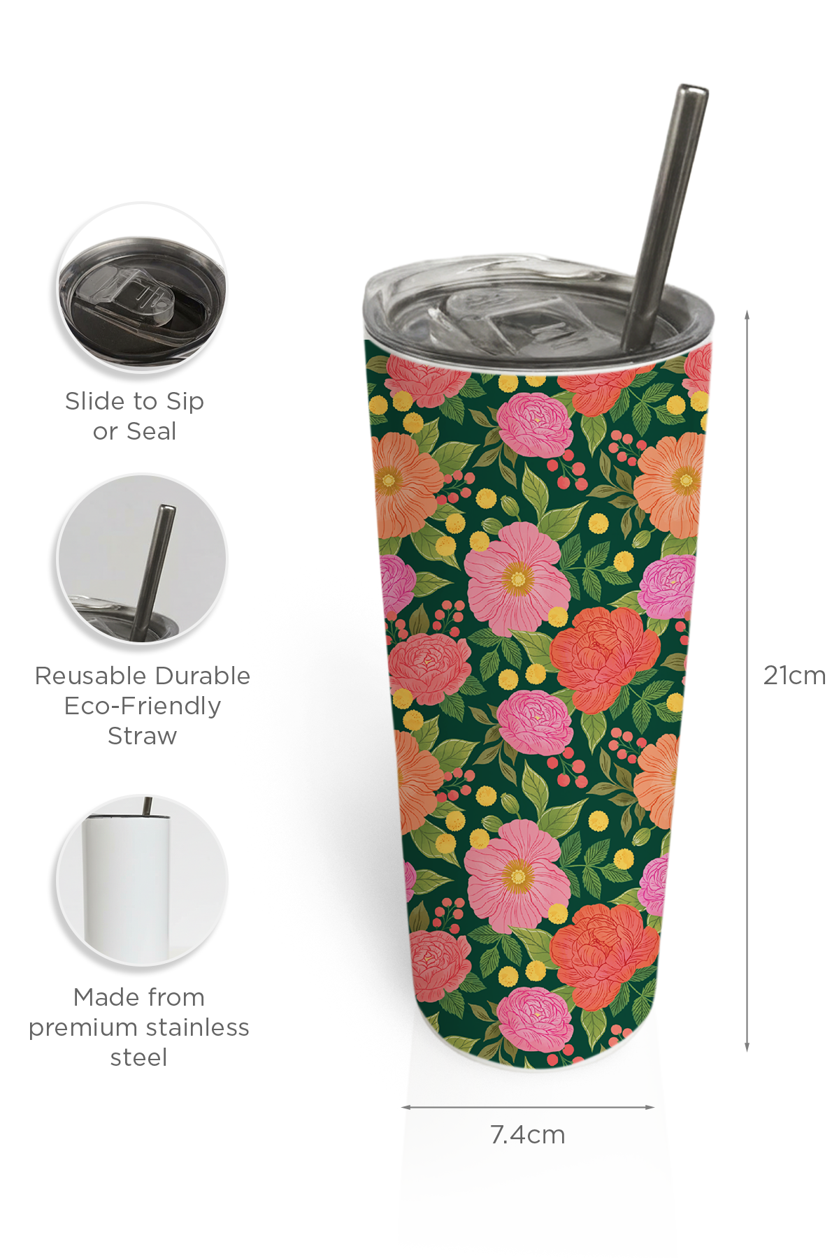 Stop & Smell the Flowers Tumbler Bottle