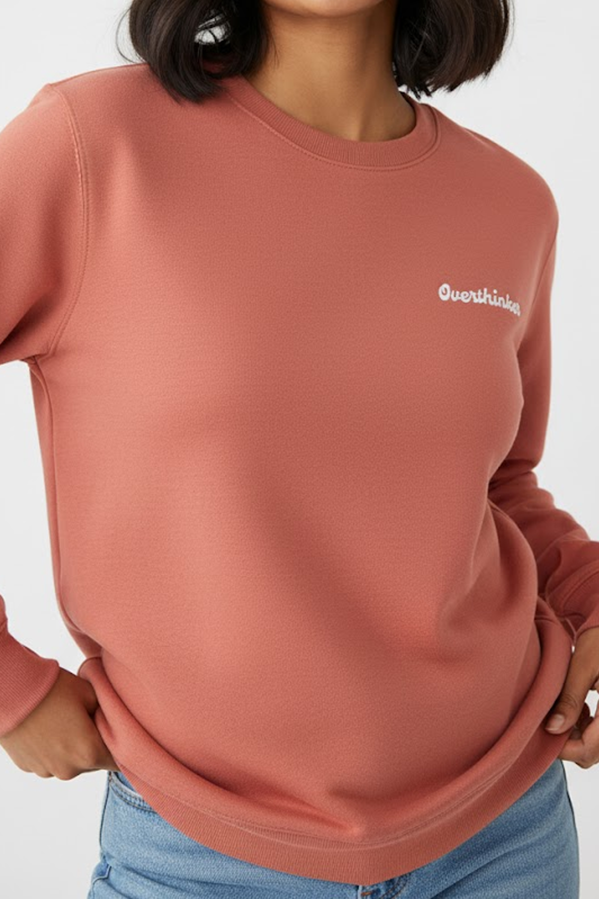 Overthinker Unisex Embriodered Sweatshirt
