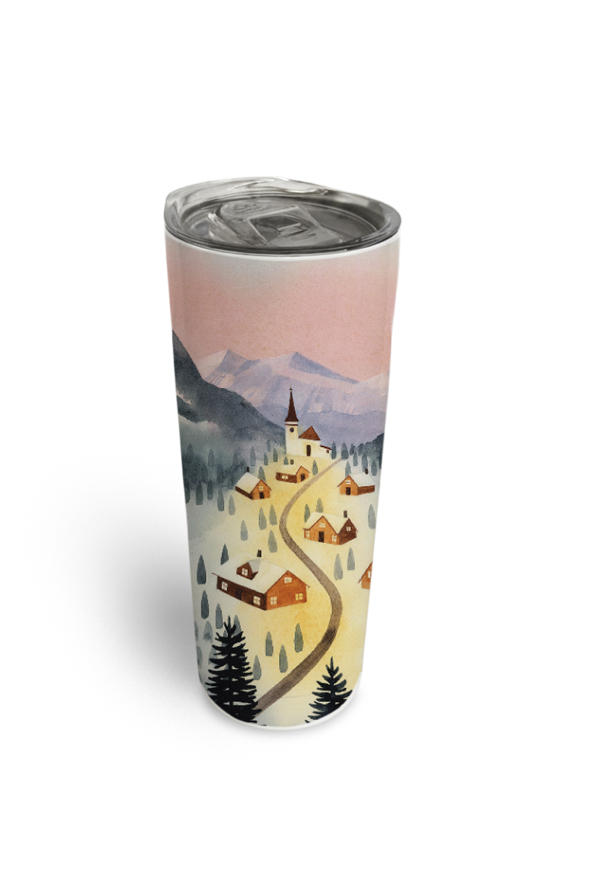 Winter Village Tumbler Bottle