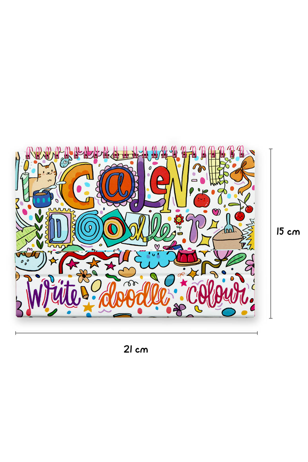 2026 Calendoodler 2-in-1 Desk Calendar + Notebook