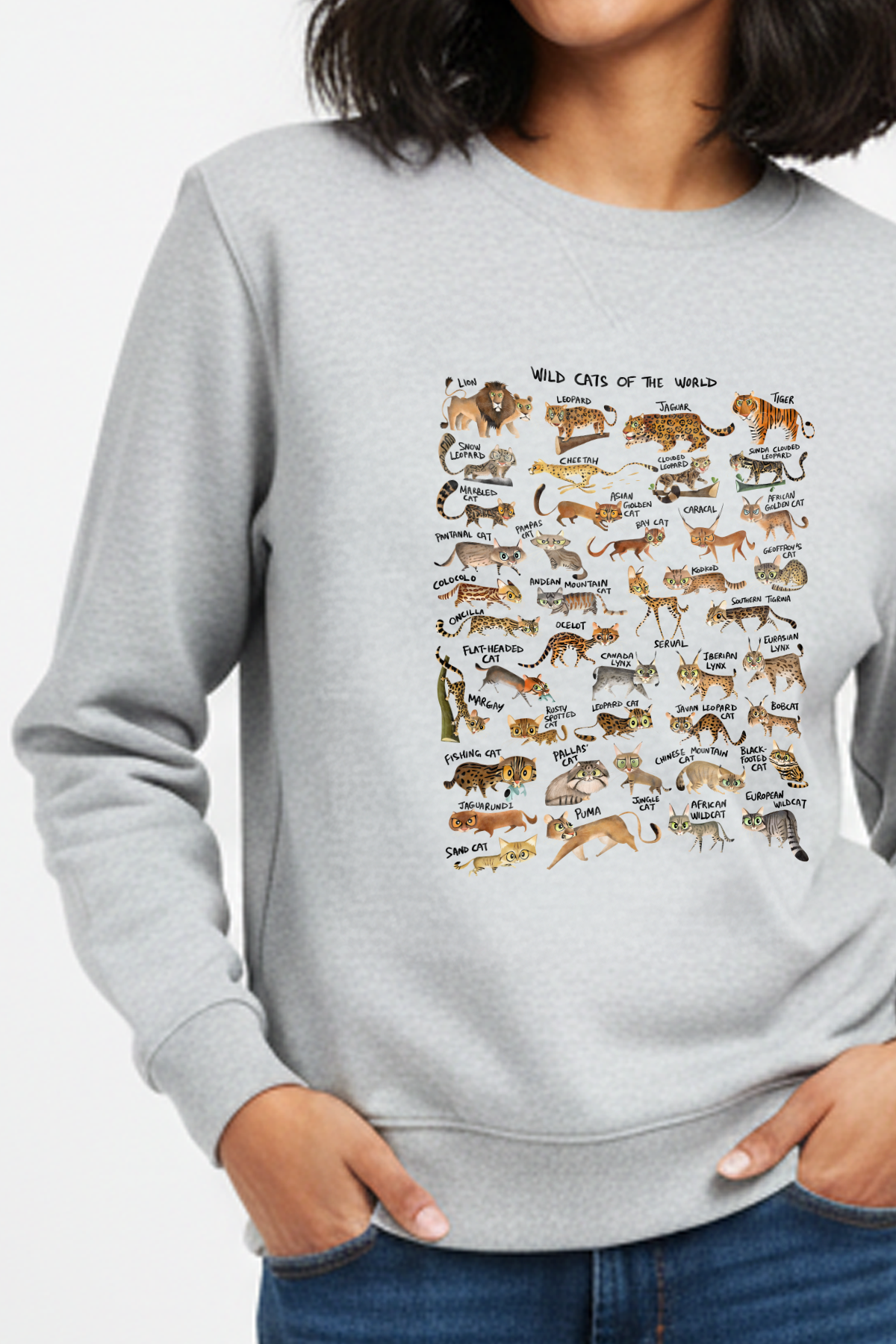 Wild Cats of the World Unisex Sweatshirt