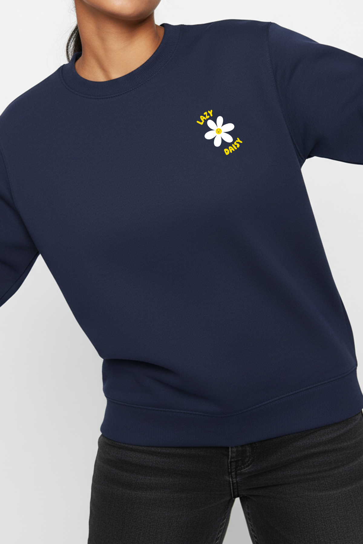 Lazy Daisy Embriodered Unisex Sweatshirt