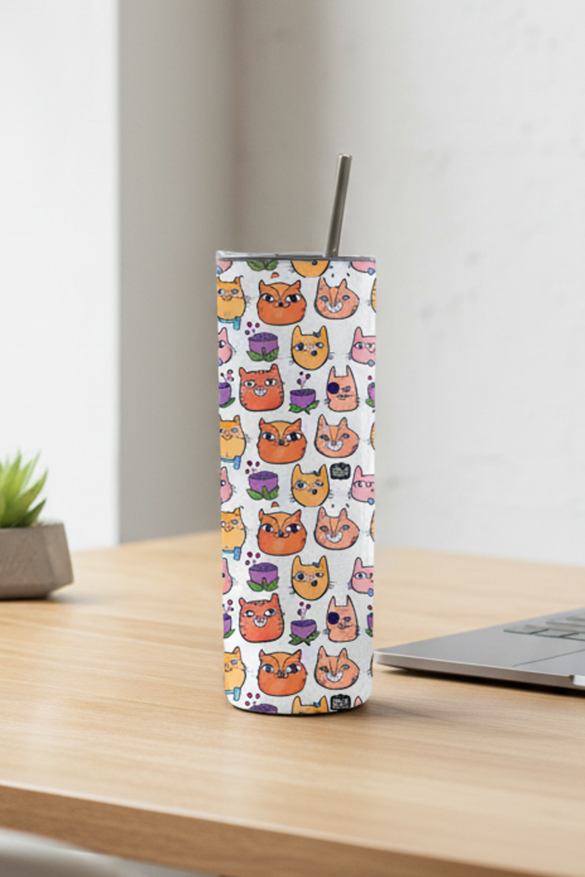 Happy Cats Tumbler Bottle
