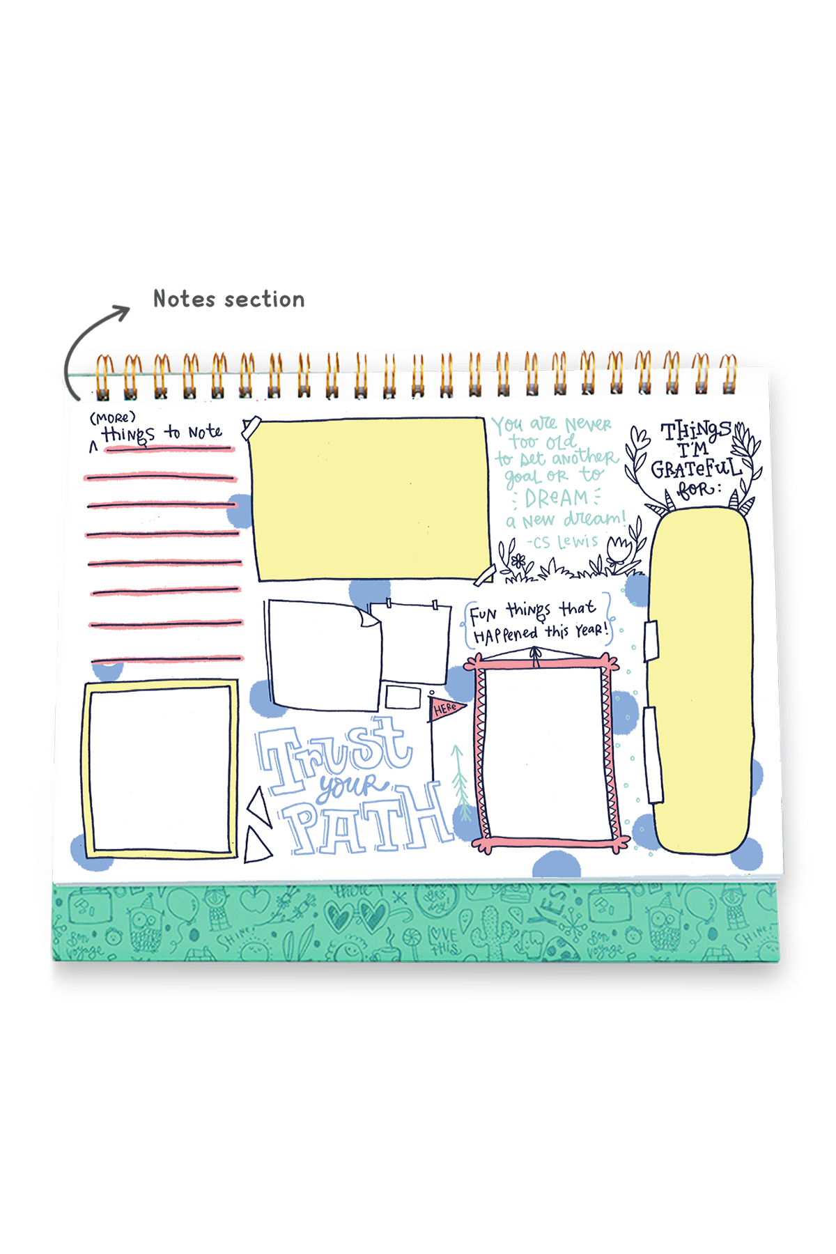 2026 Calendoodler Desk Calendar