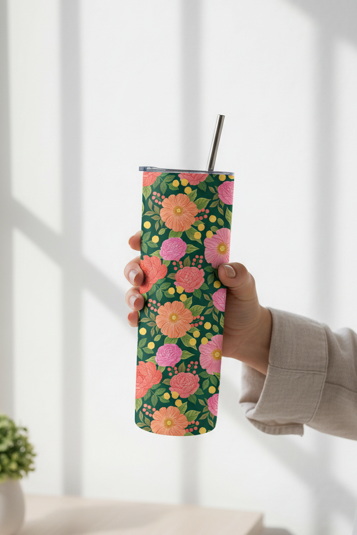 Stop & Smell the Flowers Tumbler Bottle