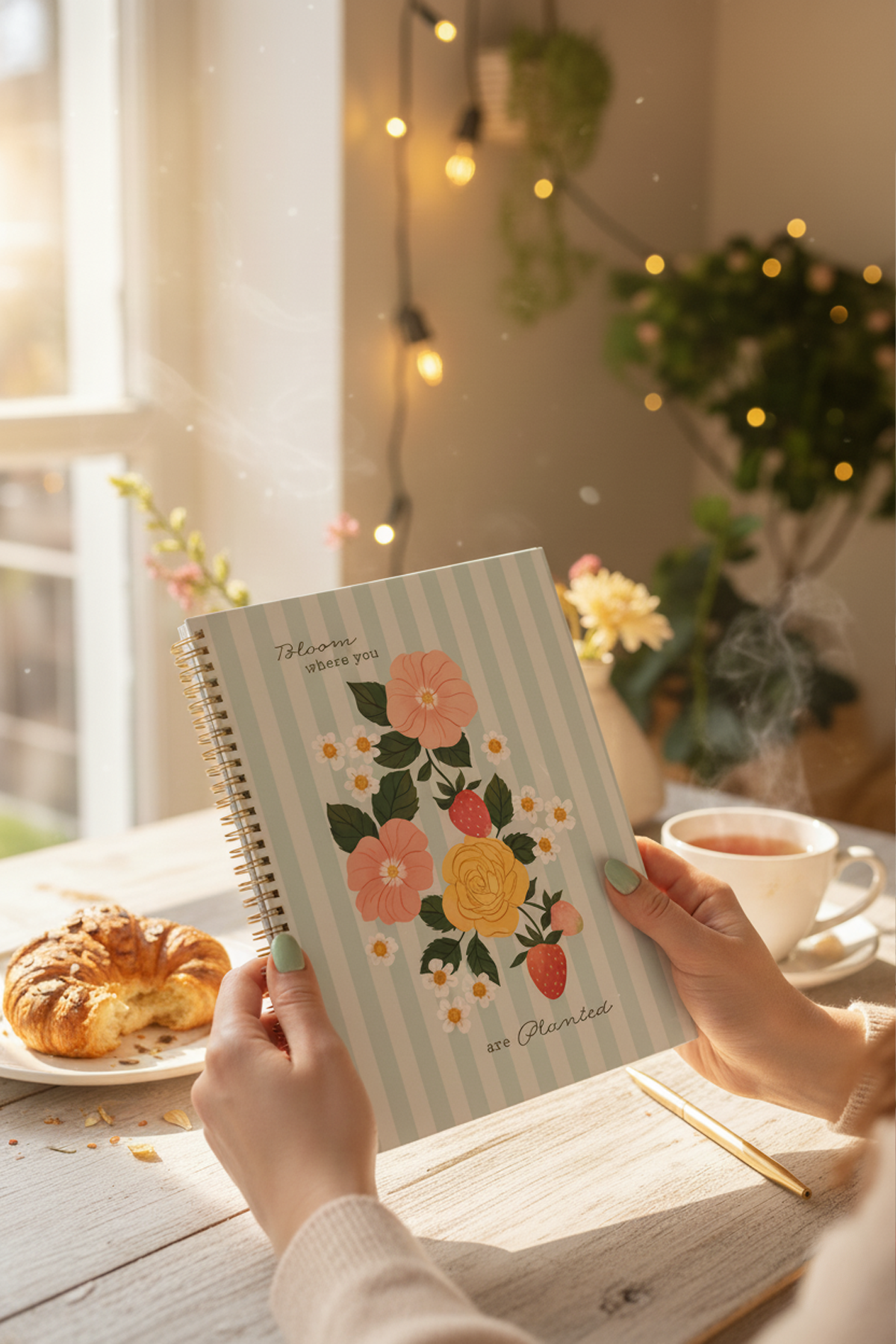 Bloom Where You Are Planted A5 Notebook Wiro