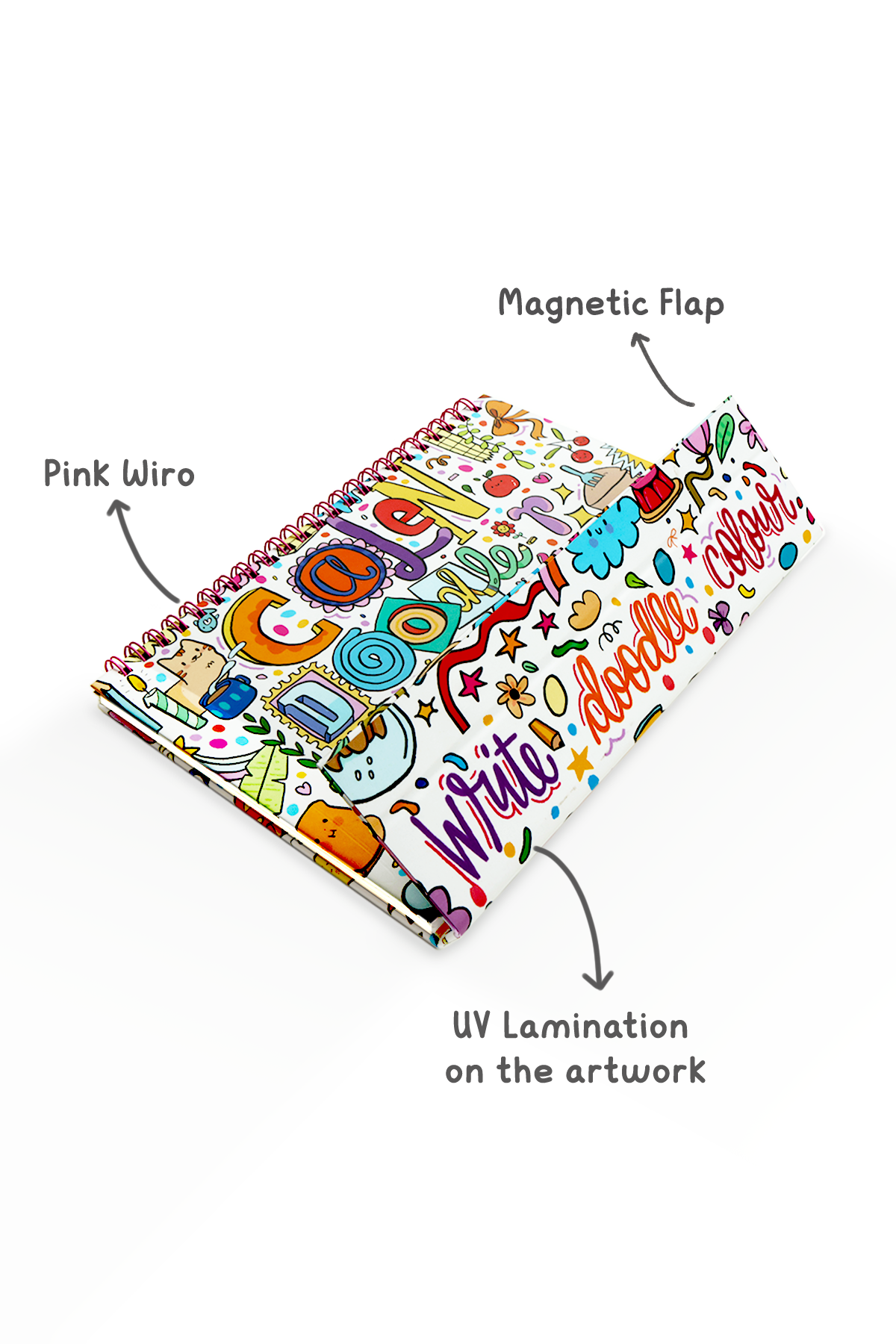 2026 Calendoodler 2-in-1 Desk Calendar + Notebook