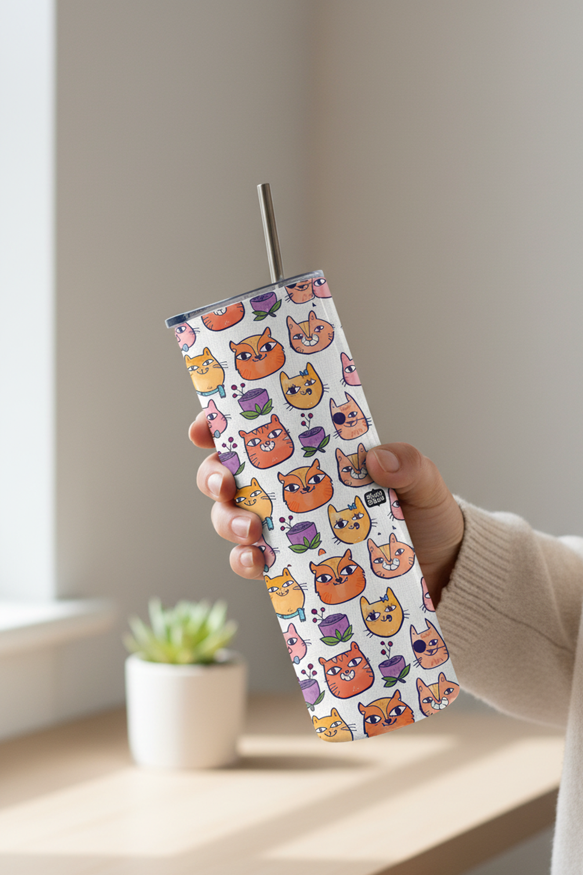 Happy Cats Tumbler Bottle