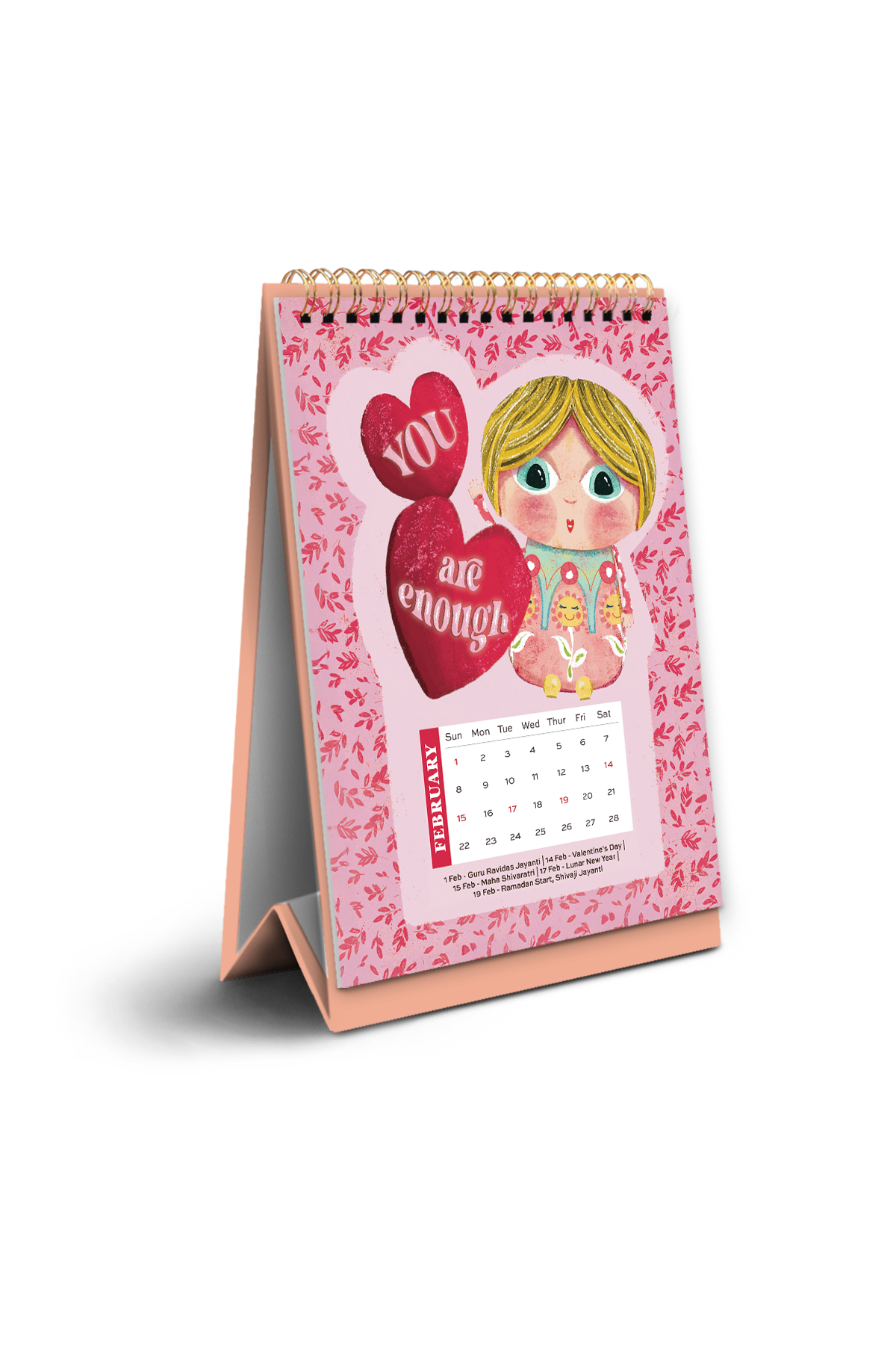 2026 Emotional Growth Desk Calendar