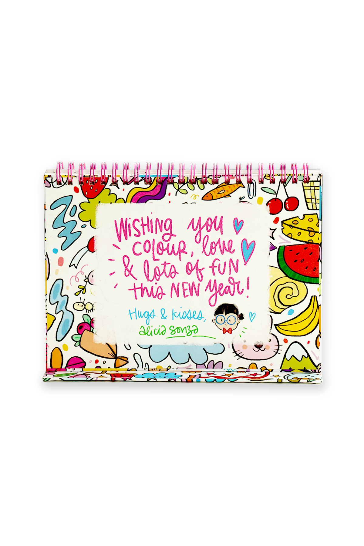 2026 Calendoodler 2-in-1 Desk Calendar + Notebook