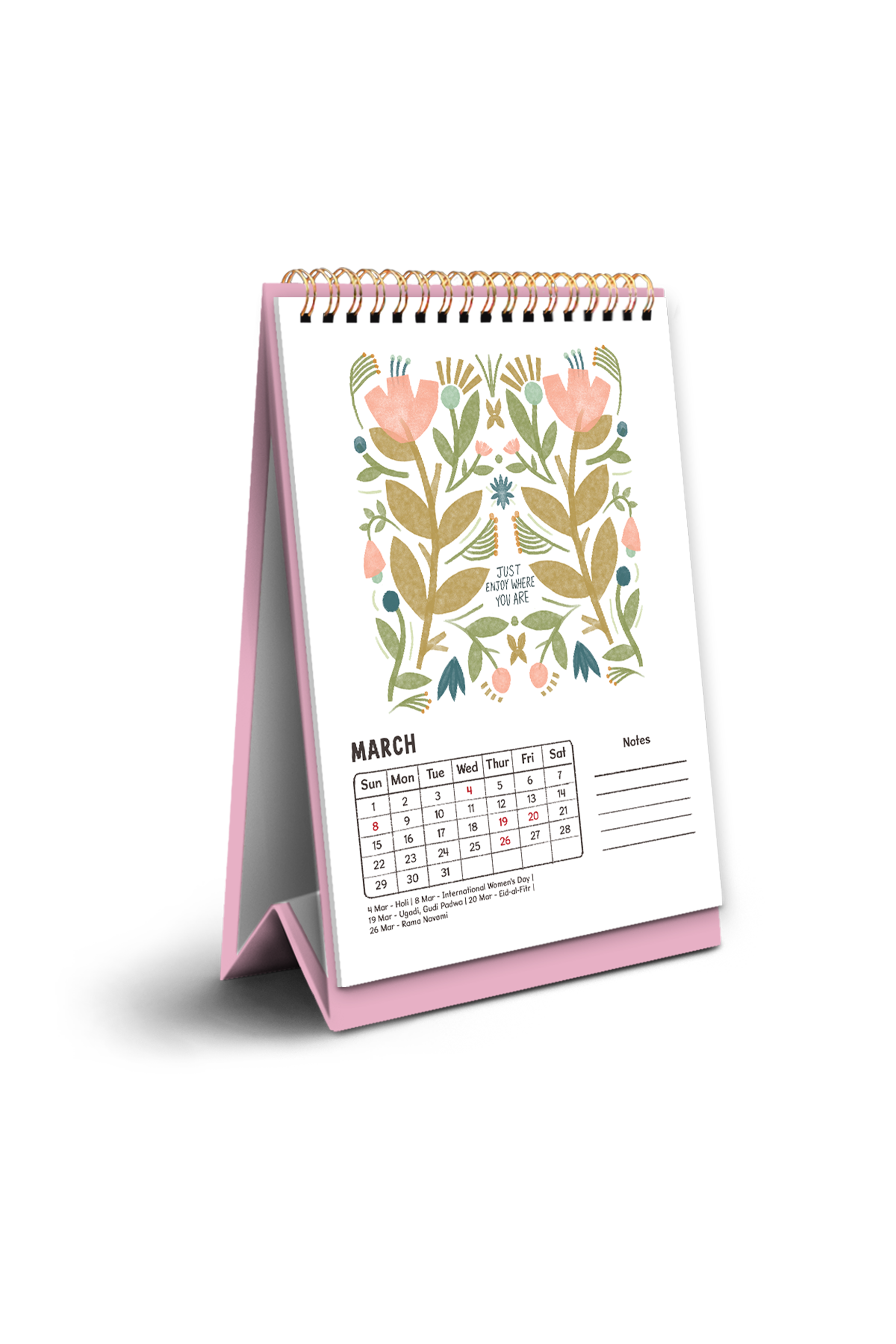 2026 A Year to Bloom Desk Calendar