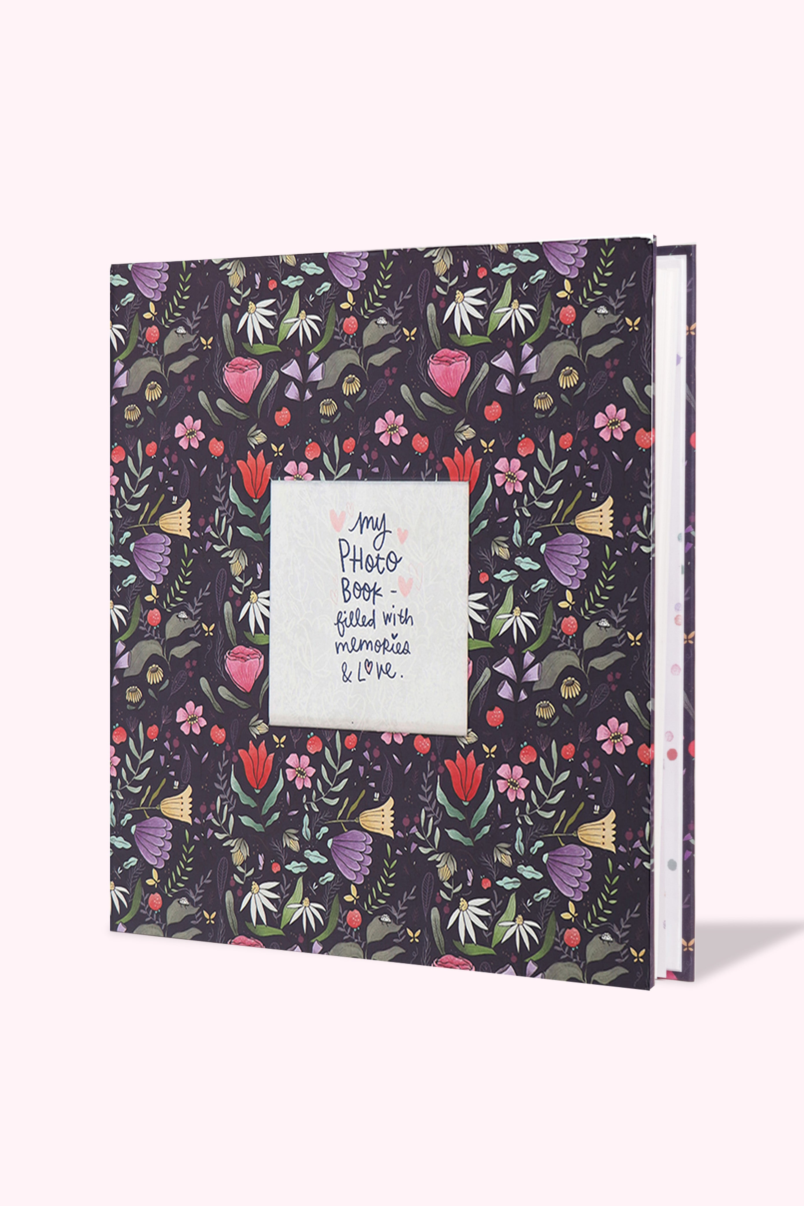 Purple Floral Photo Album