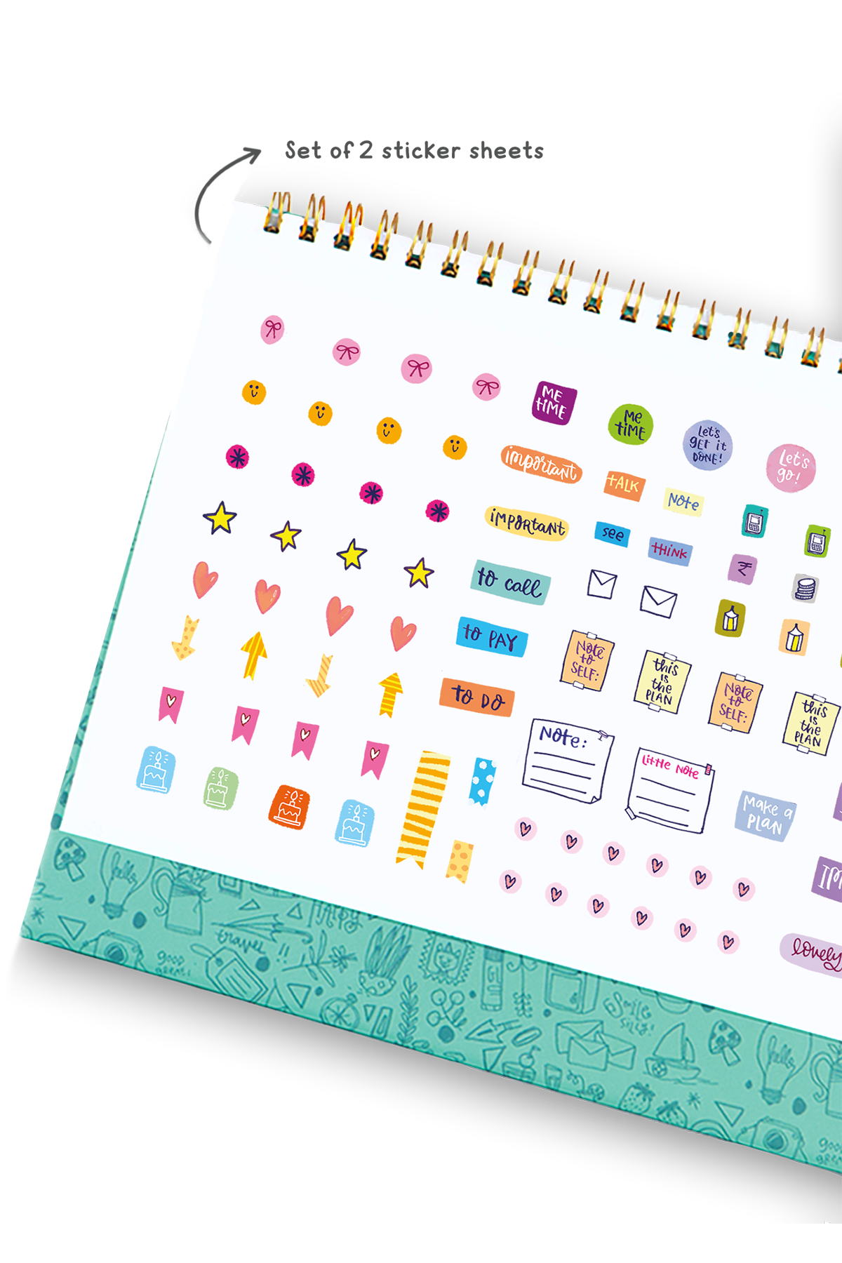 2026 Calendoodler Desk Calendar