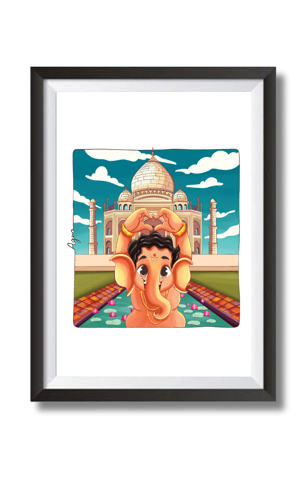 Ganesha In Agra Wall Art