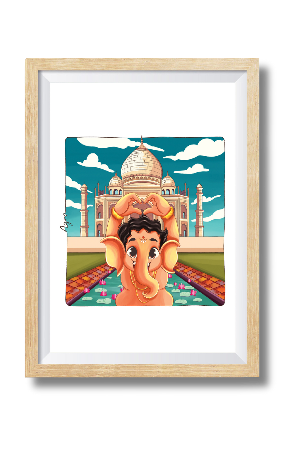 Ganesha In Agra Wall Art