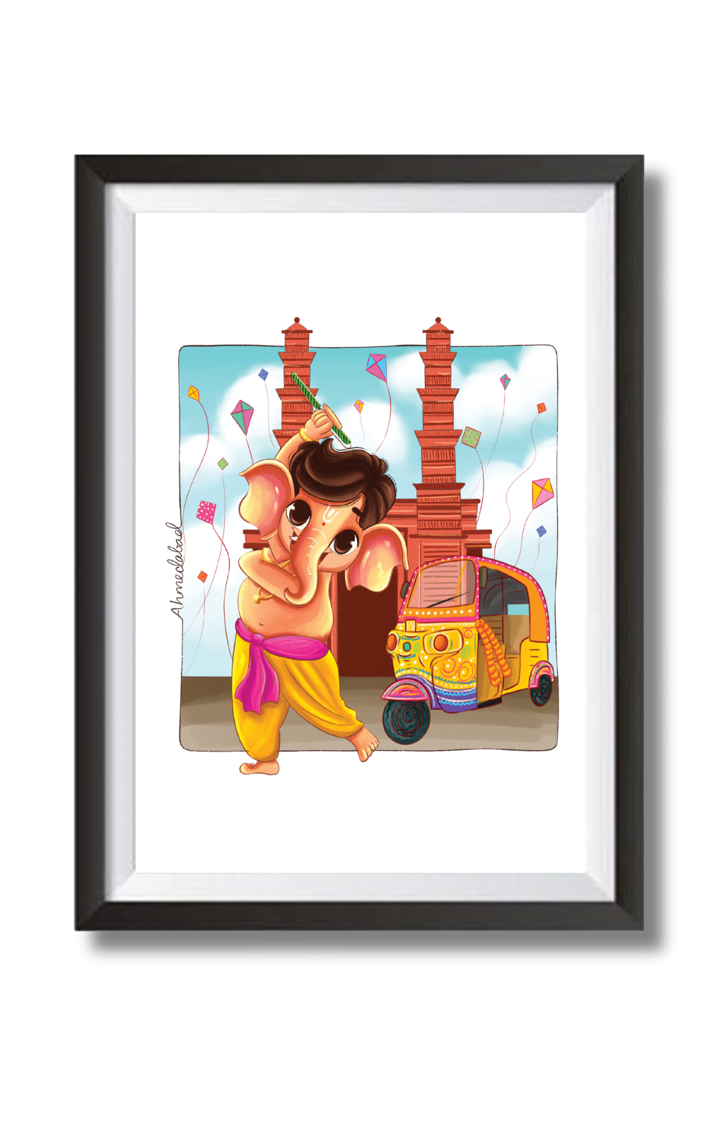 Ganesha In Ahmedabad Wall Art