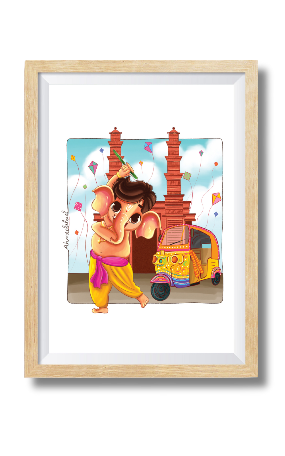 Ganesha In Ahmedabad Wall Art