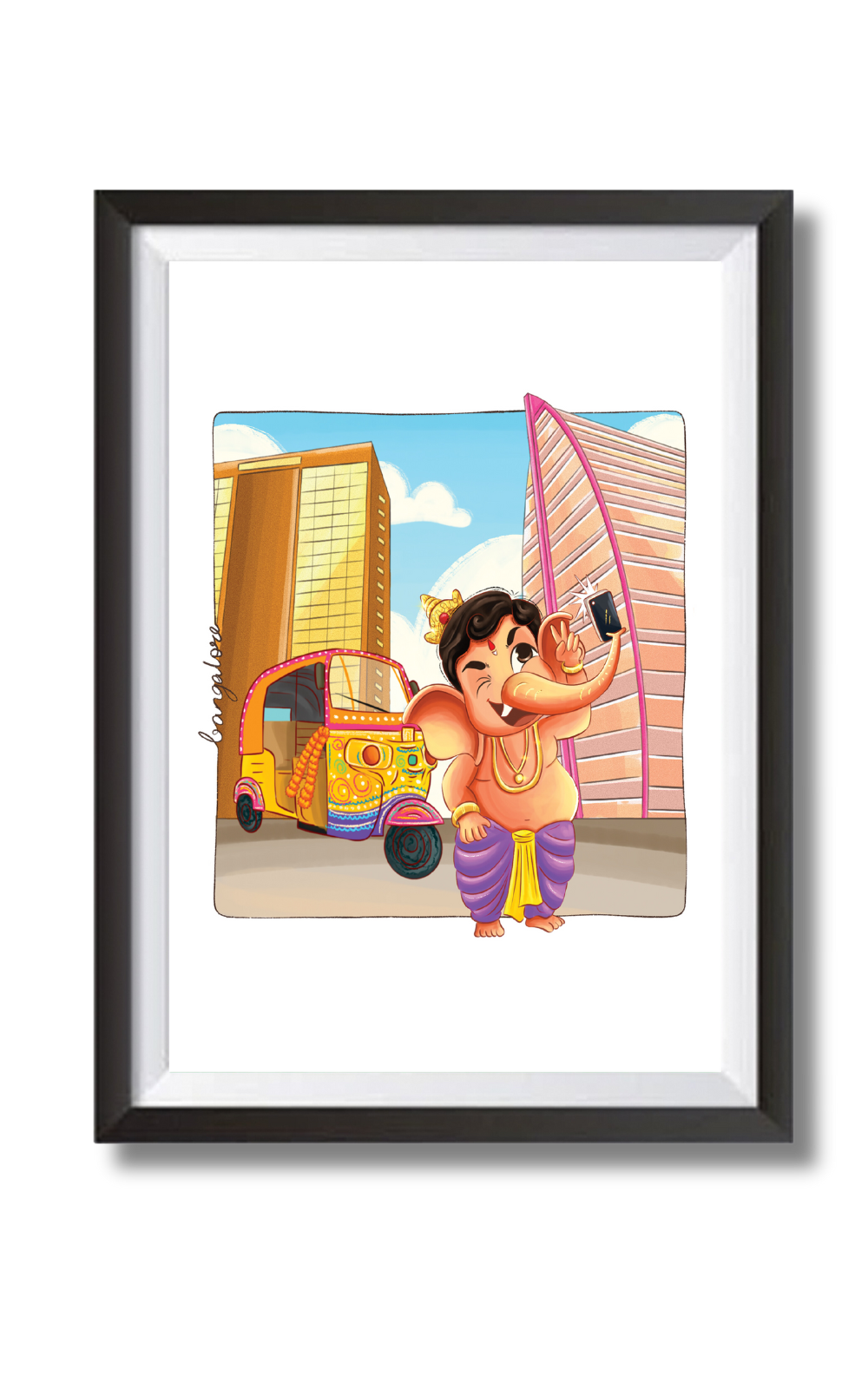 Ganesha In Bangalore Wall Art
