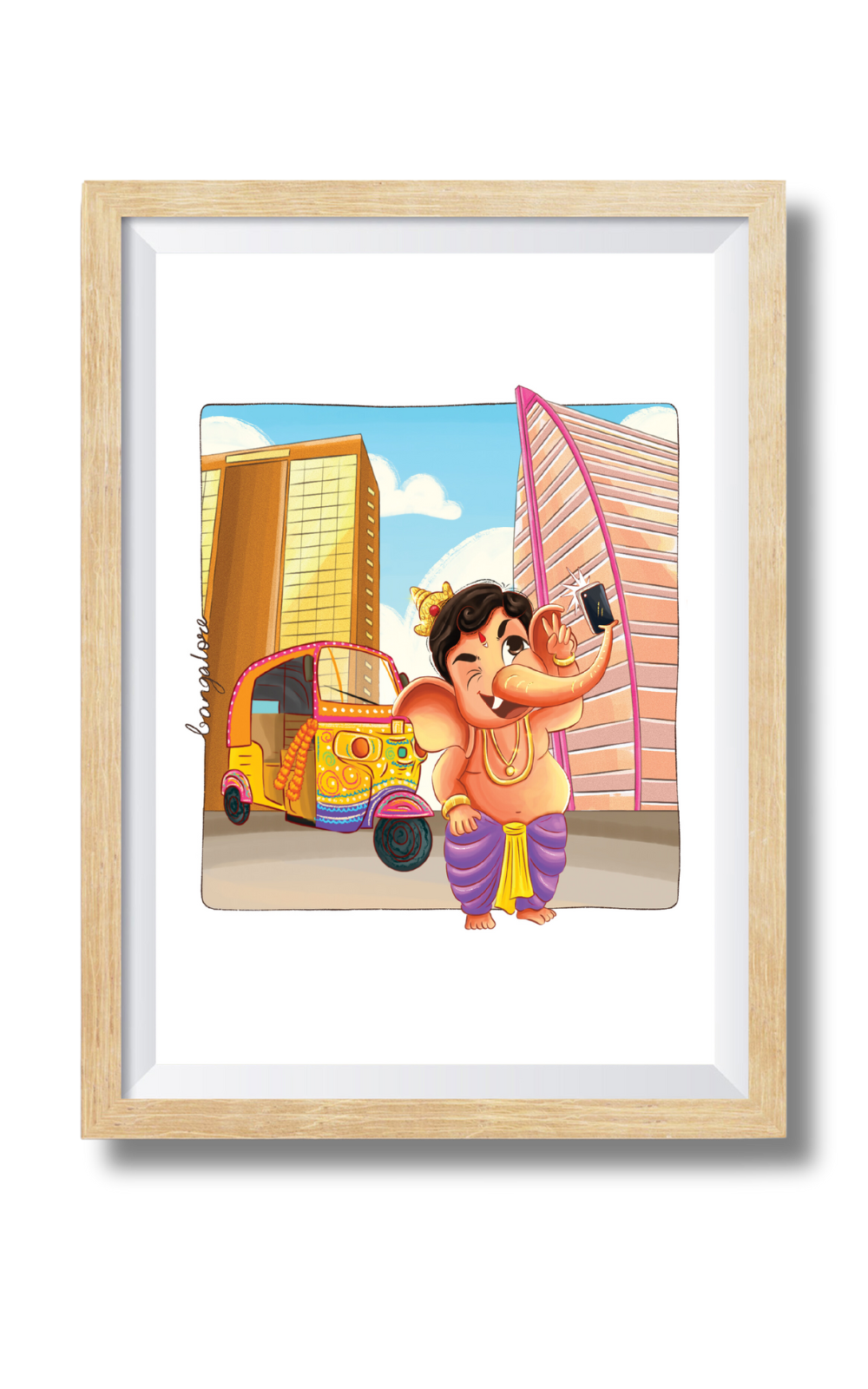 Ganesha In Bangalore Wall Art