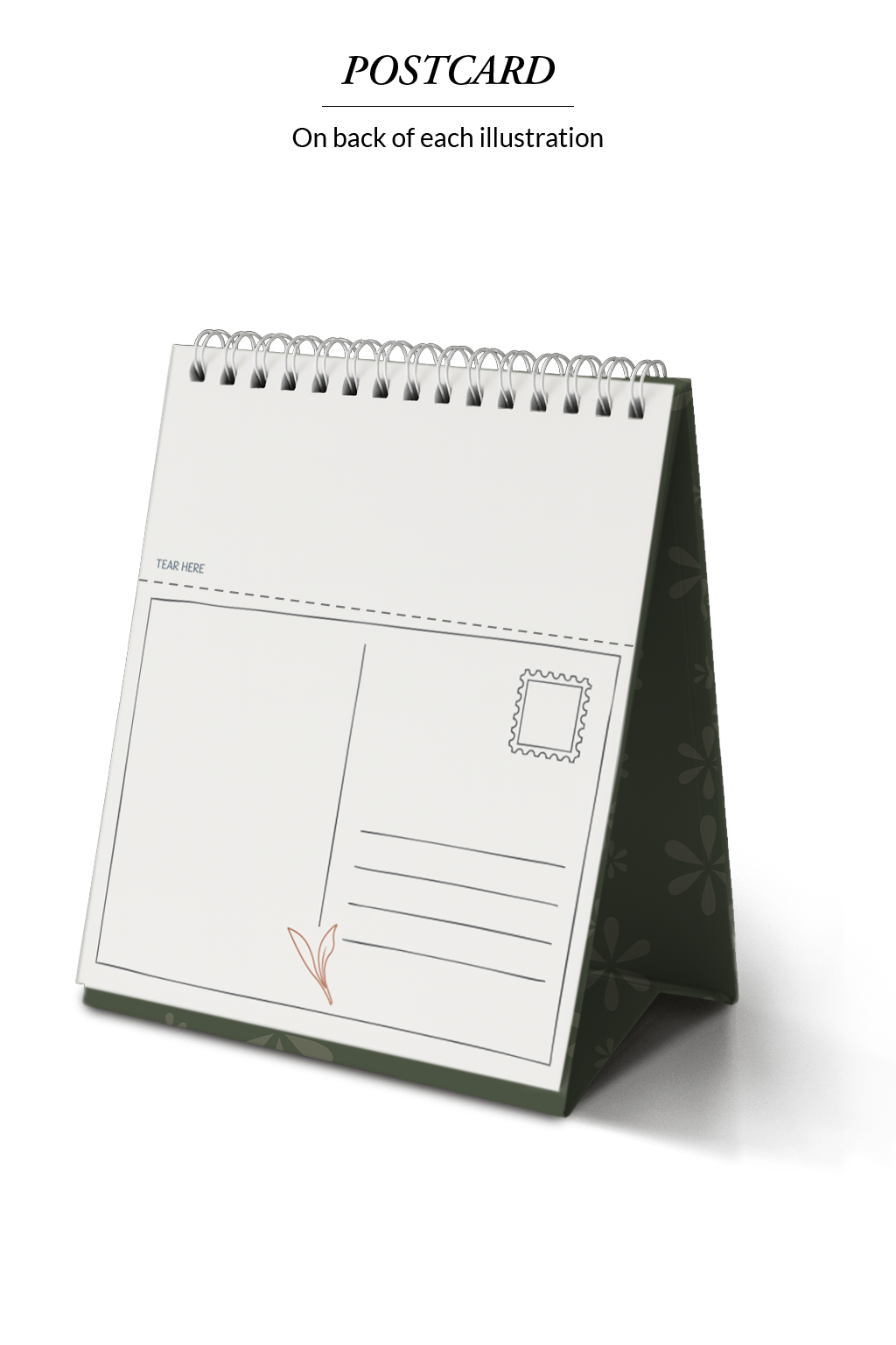 2026 Colour-In Desk Calendar