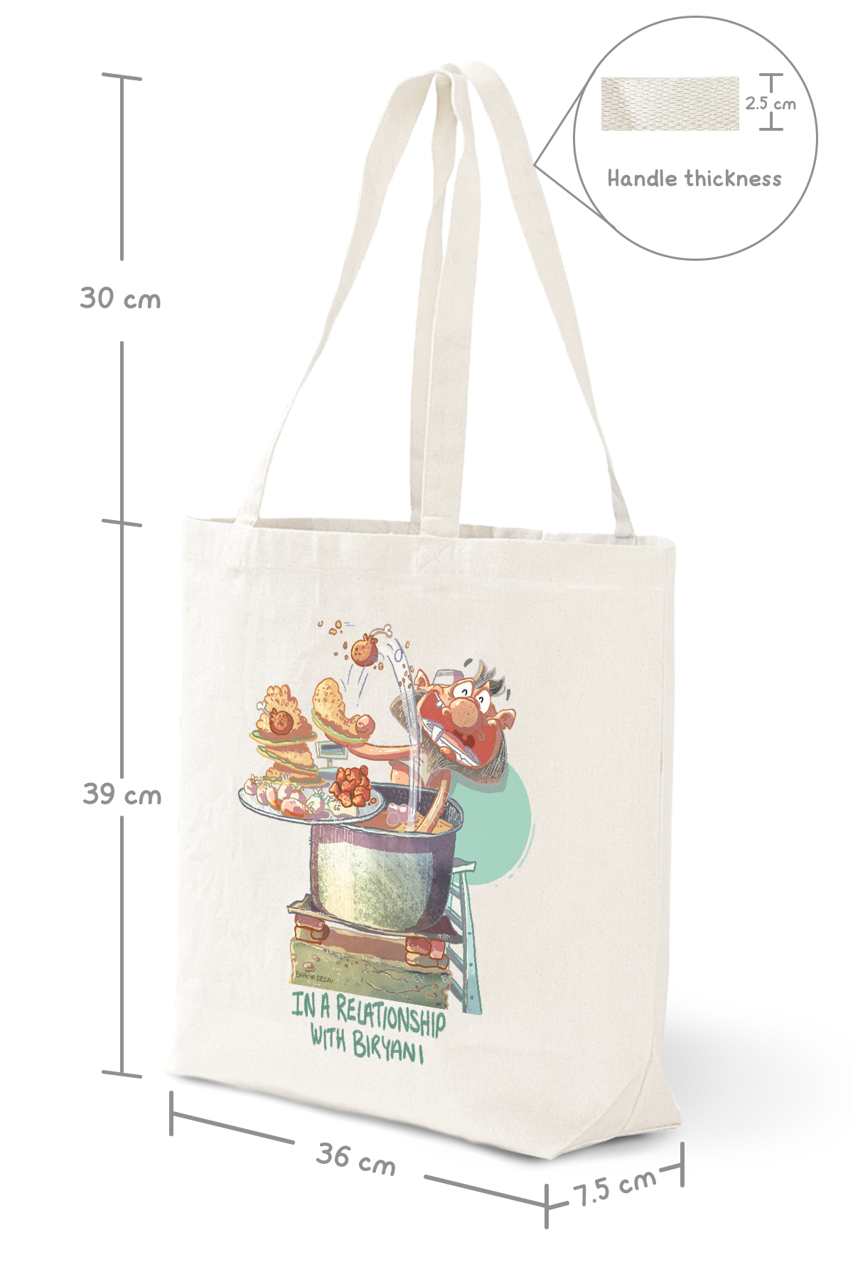 In a Relationship With Biryani Tote Bag