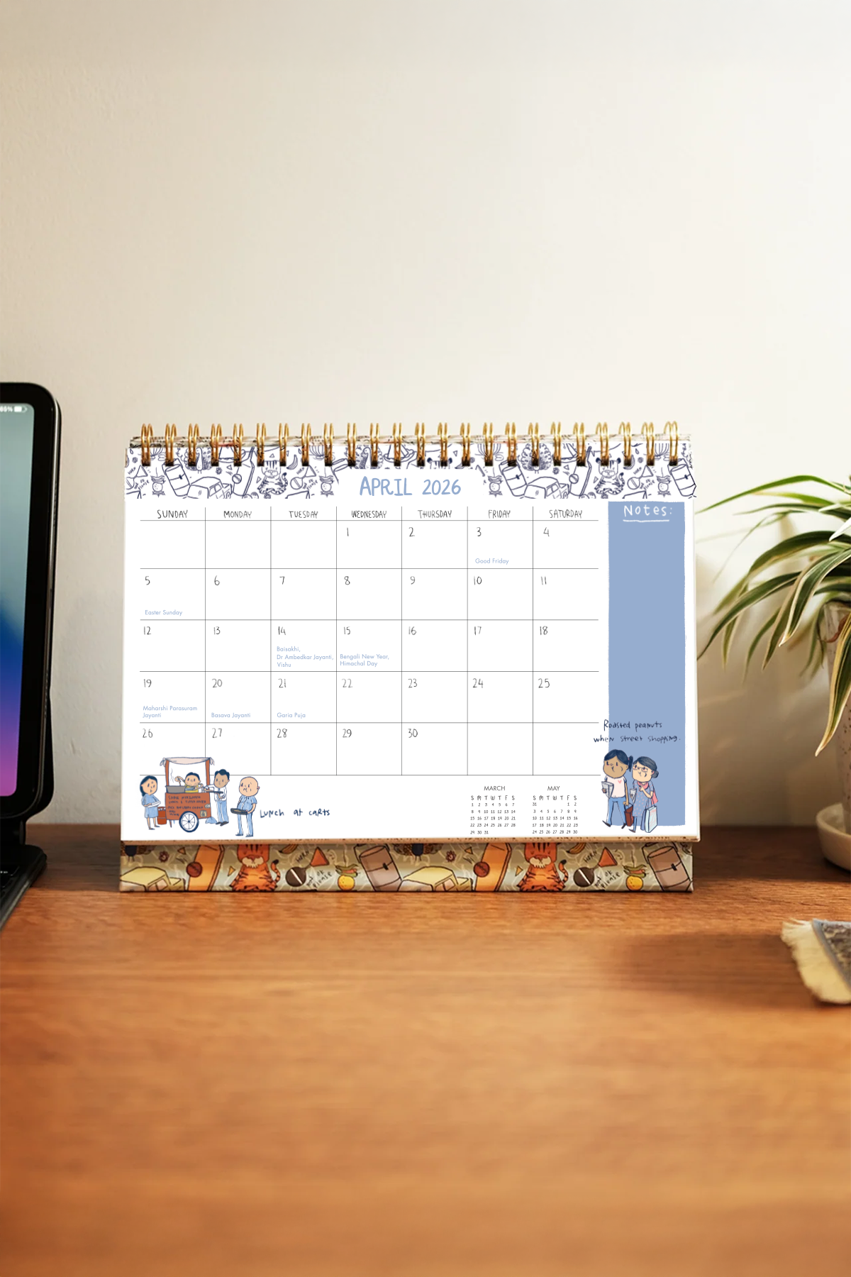 2026 Endearing Desk Calendar
