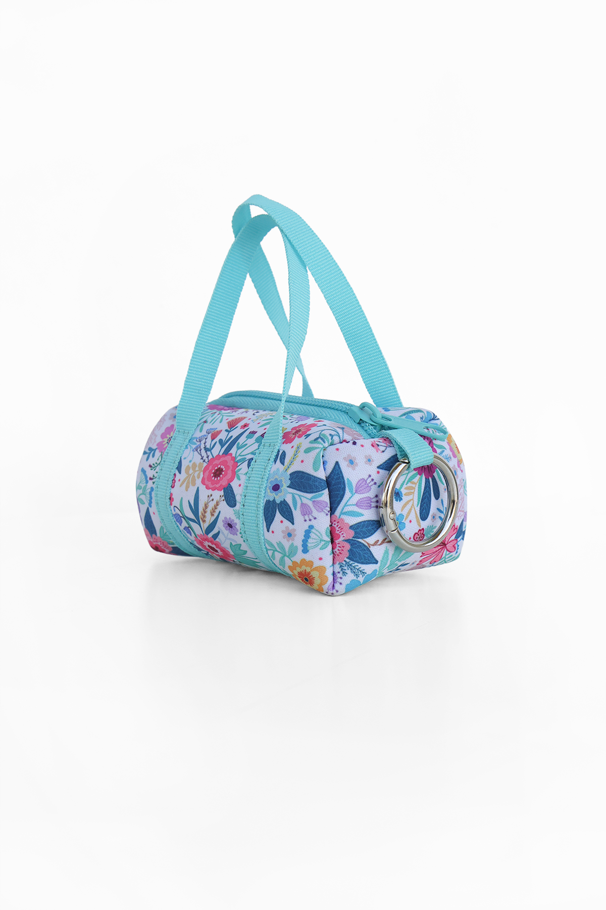 Floral Mini Duffle Bag Charm
