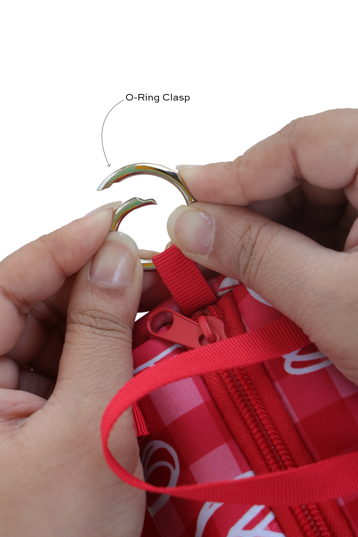 Hearts Mini Duffle Bag Charm