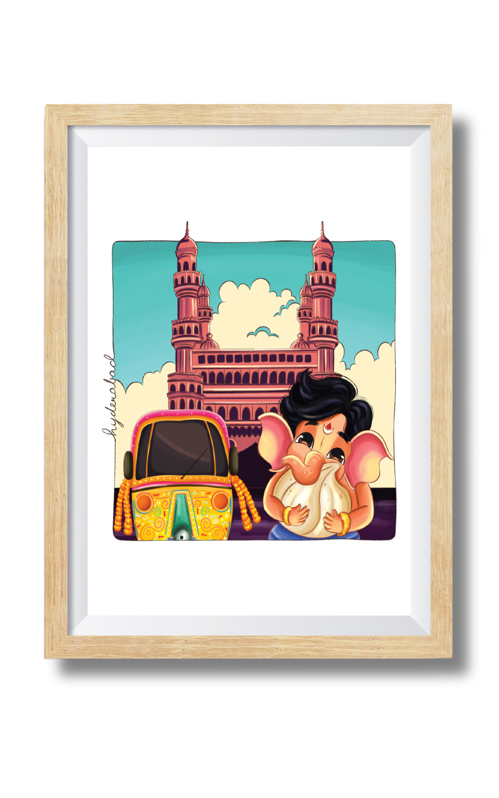 Ganesha In Hyderabad Wall Art