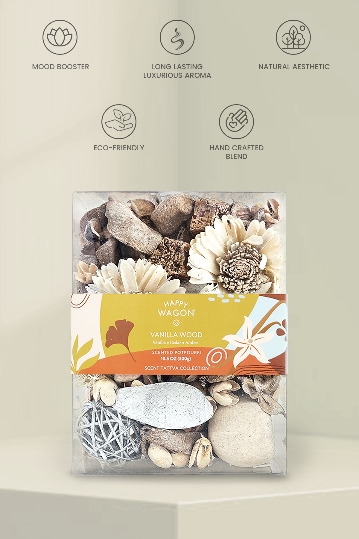 Vanilla wood Scented Potpourri