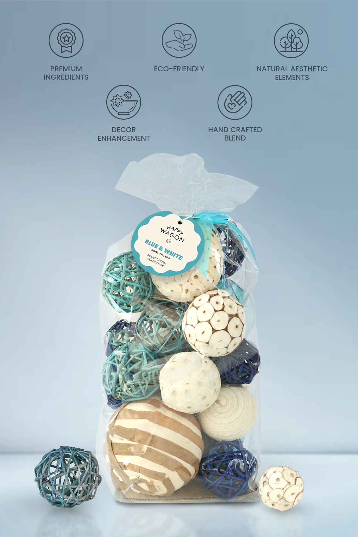 Blue and White Decorative Bowl fillers