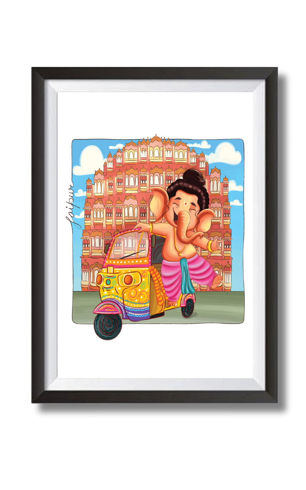 Ganesha In Jaipur Wall Art