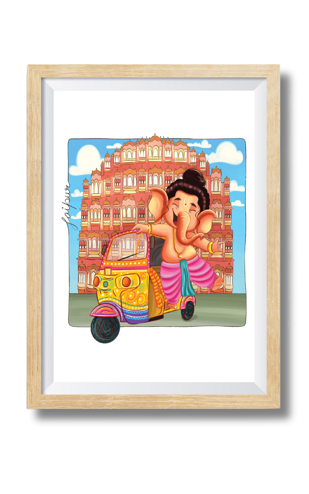 Ganesha In Jaipur Wall Art