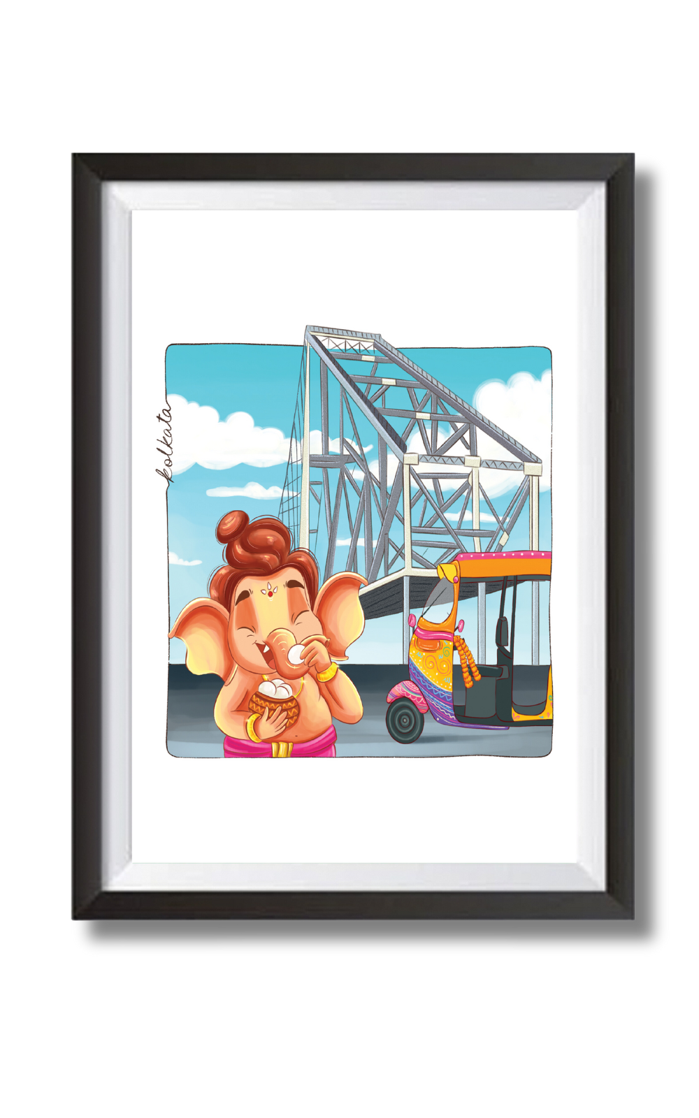 Ganesha In Kolkata Wall Art