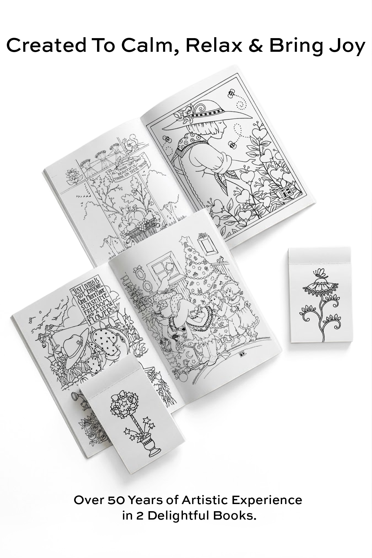 The Cute Colouring Book + Teeny Tiny Colouring Book