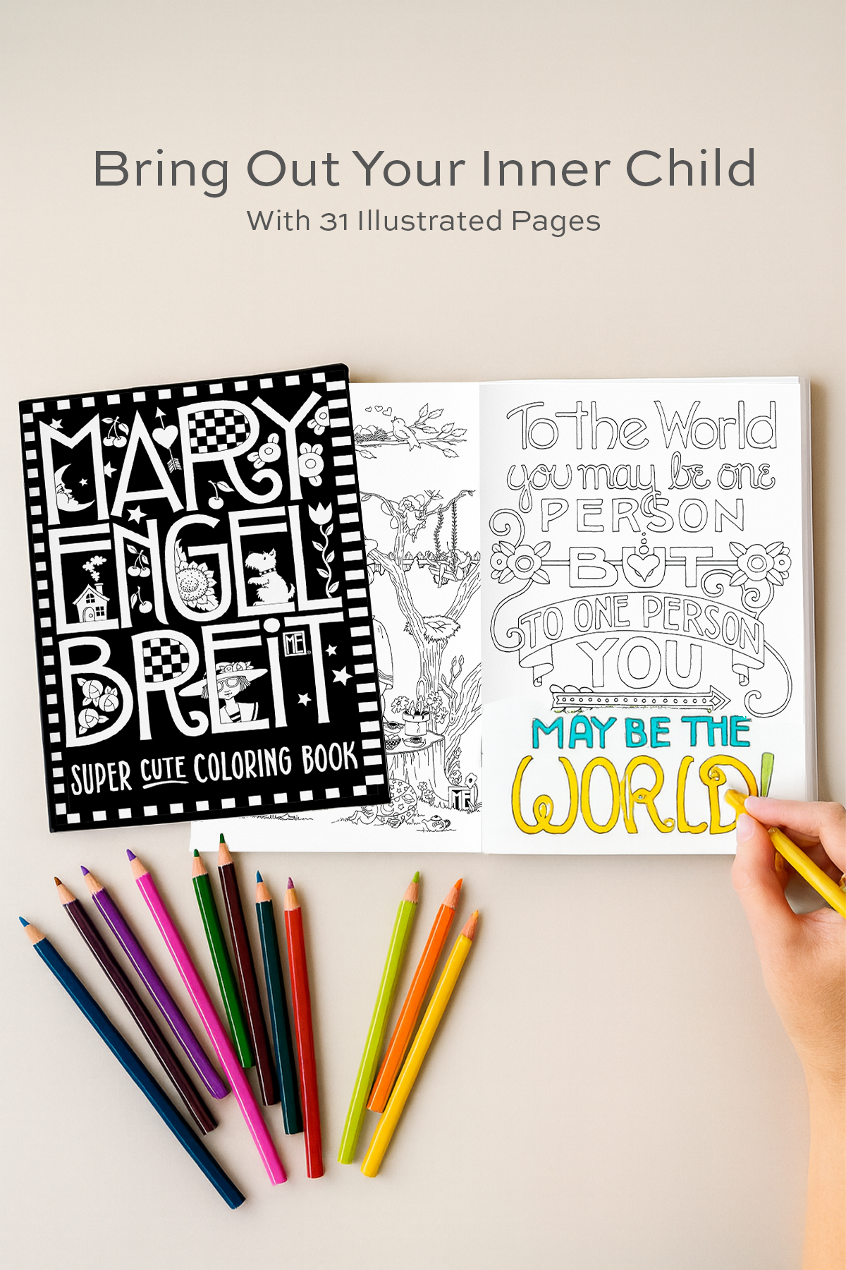 The Cute Colouring Book + Teeny Tiny Colouring Book