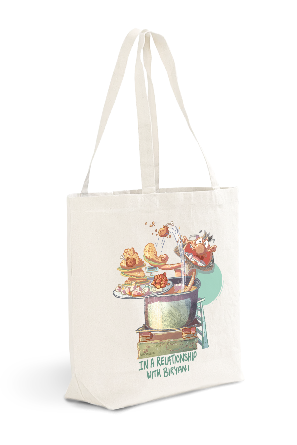 In a Relationship With Biryani Tote Bag