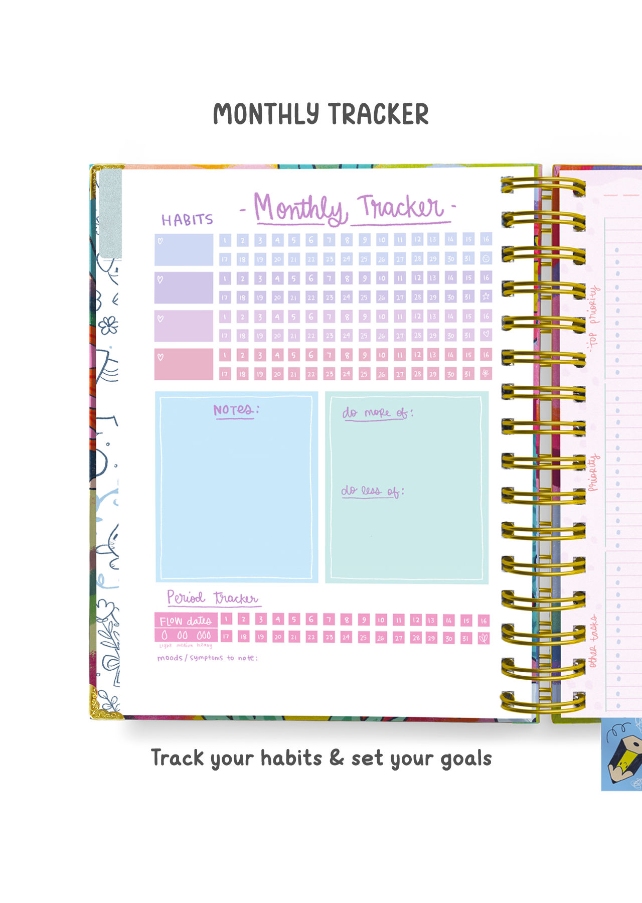 The Ultimate Joy Undated Wiro Planner + Pocket Planner + Sticker Book