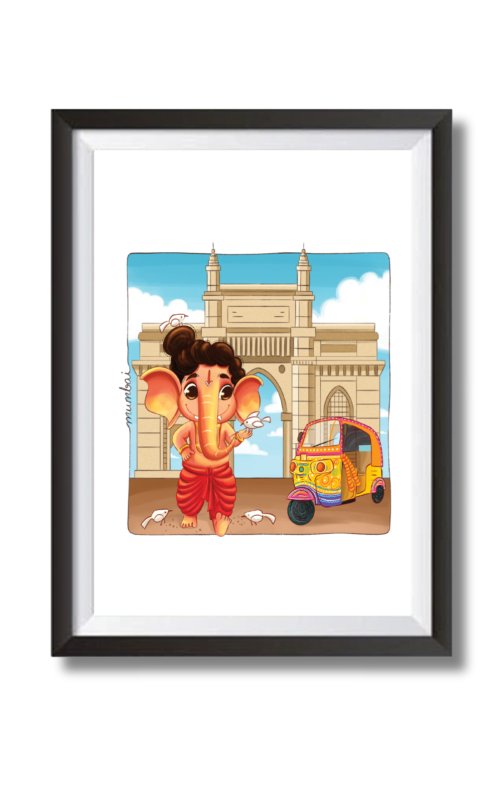 Ganesha In Mumbai Wall Art